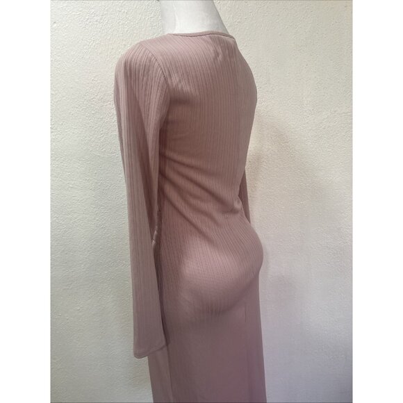 Nine‎ West Wrap Front Dress Size PS Pink Light Color Stretch - Picture 7 of 13